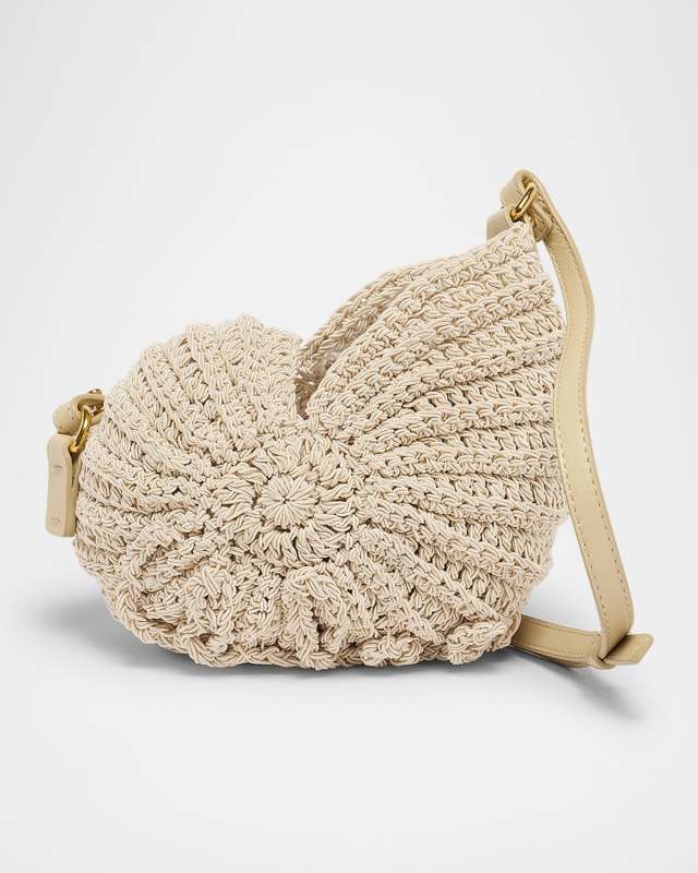 Sea Treasures Woven Shell Crossbody Bag